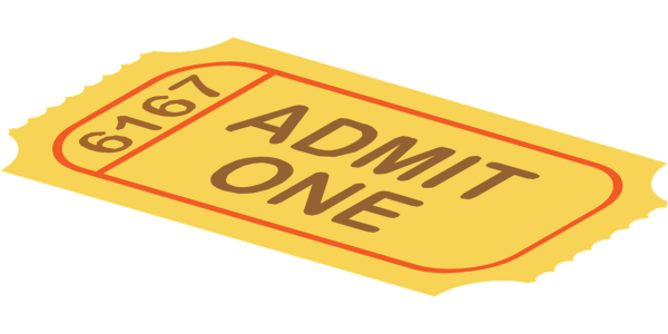 ticket, admission, cinema